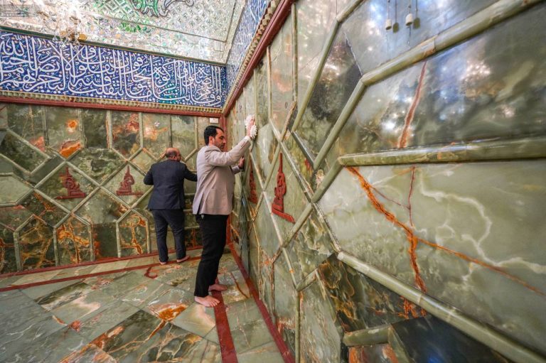 Dusting Amir al-Miminin Shrine