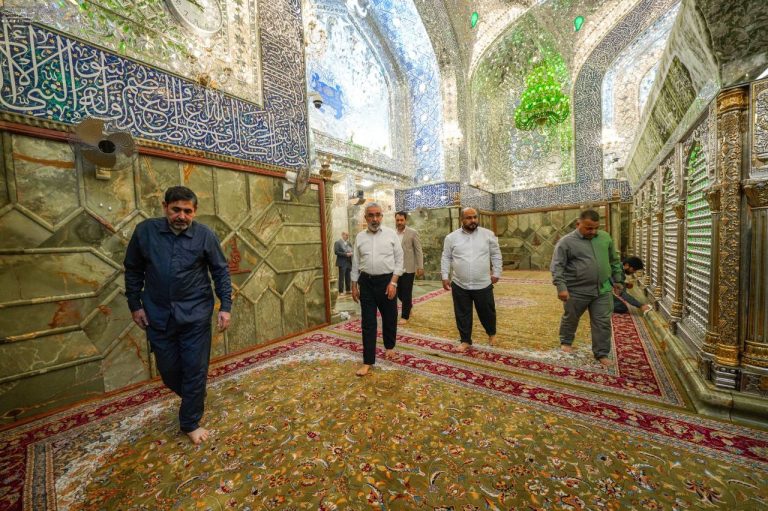 Dusting Amir al-Miminin Shrine