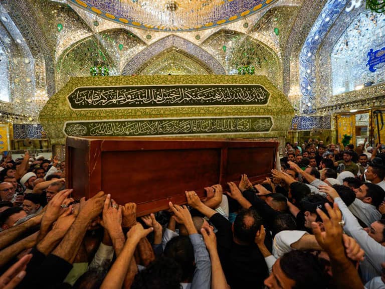funeral procession Imam Ali